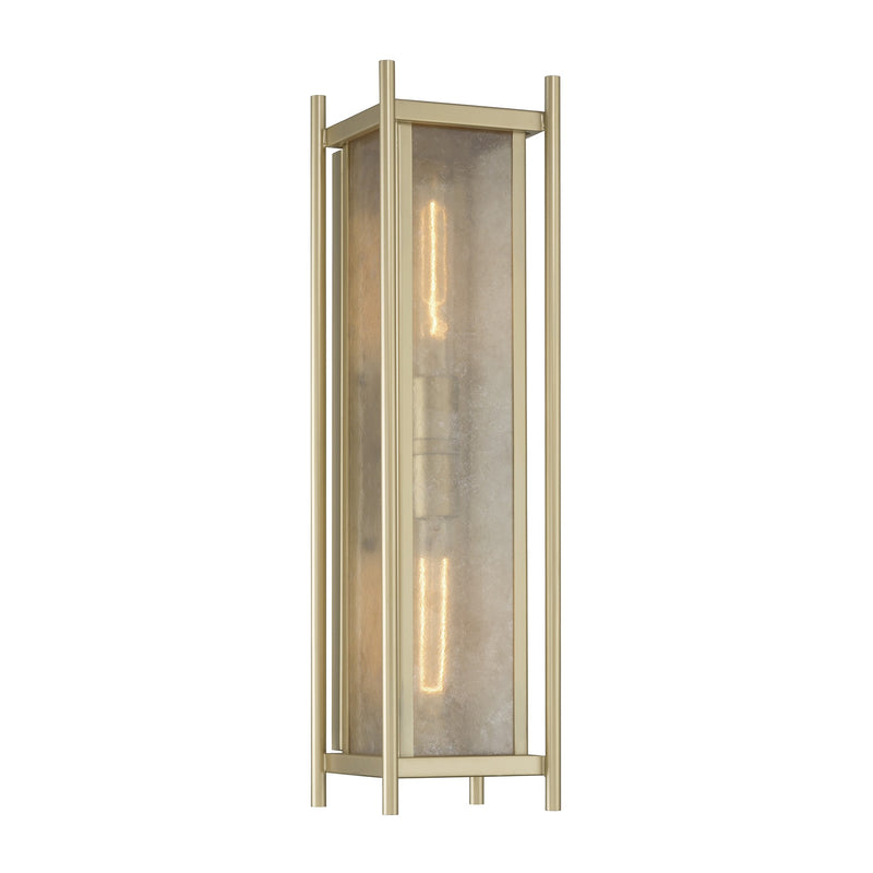 Savoy House 5-3805-344 Two Light Outdoor Wall Lantern, Serene Brass
