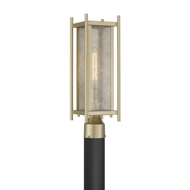 Savoy House 5-3807-344 One Light Outdoor Post Lantern, Serene Brass