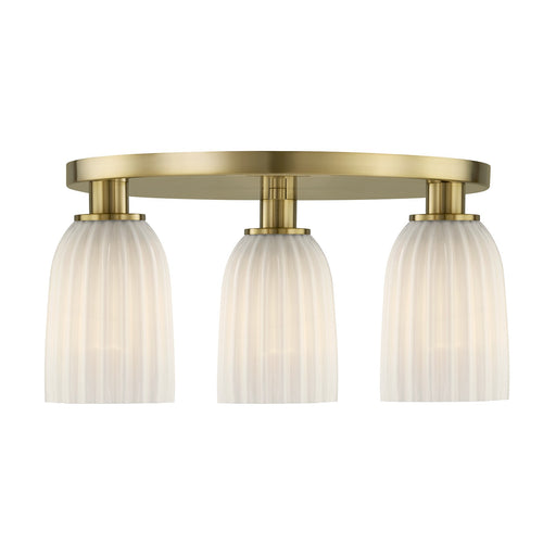 Savoy House 6-1247-3-127 Three Light Flush Mount, Noble Brass
