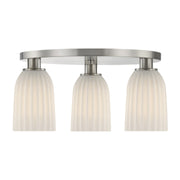 Savoy House 6-1247-3-SN Three Light Flush Mount, Satin Nickel