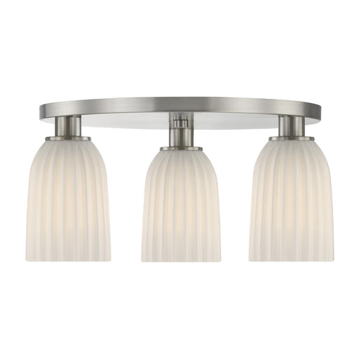 Savoy House 6-1247-3-SN Three Light Flush Mount, Satin Nickel