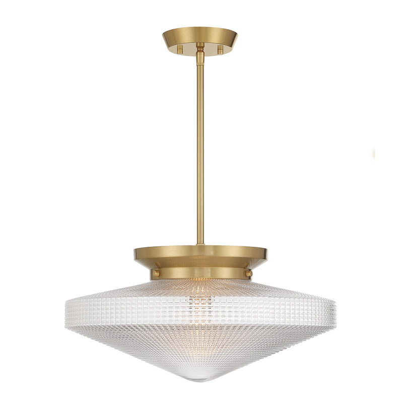 Savoy House 6-4464-1-322 One Light Convertible, Warm Brass