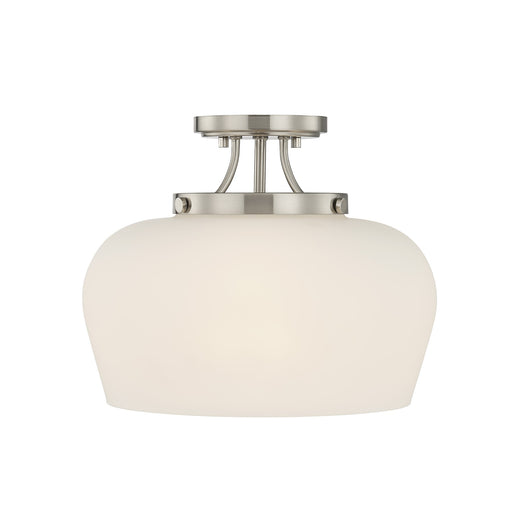 Savoy House 6-6035-3-SN Three Light Semi-Flush Mount, Satin Nickel