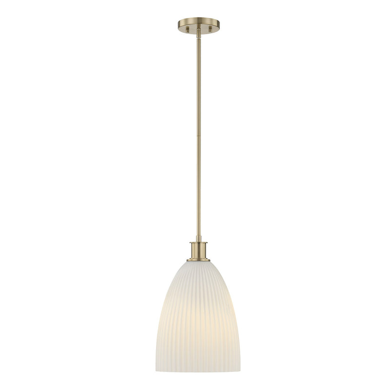 Savoy House 7-1244-1-127 One Light Pendant, Noble Brass
