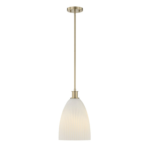Savoy House 7-1244-1-127 One Light Pendant, Noble Brass