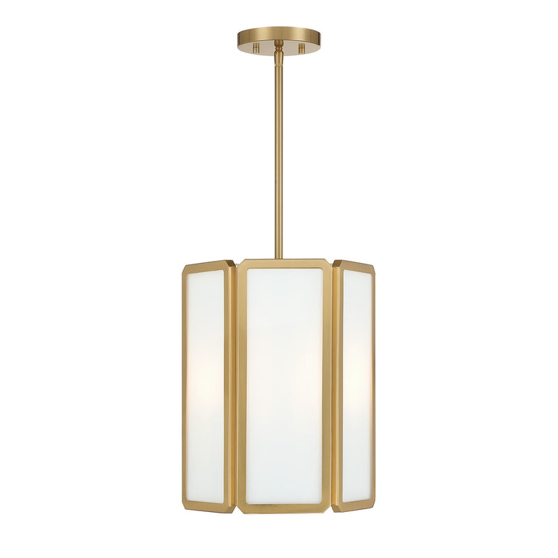 Savoy House 7-1700-3-322 Three Light Pendant, Warm Brass