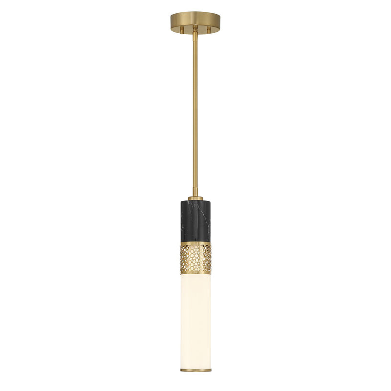 Savoy House 7-2916-1-322 LED Pendant, Warm Brass