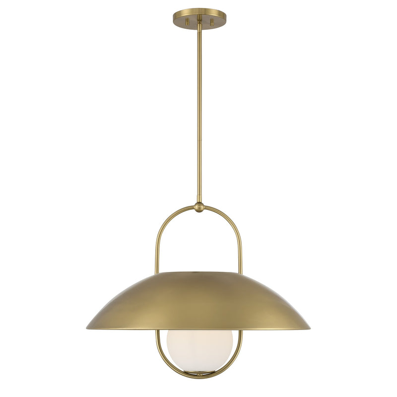 Savoy House 7-3070-1-322 One Light Pendant, Warm Brass