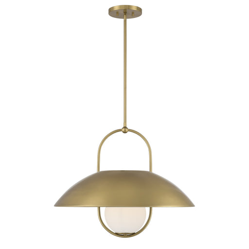 Savoy House 7-3070-1-322 One Light Pendant, Warm Brass