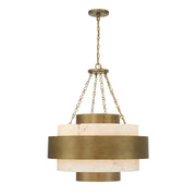 Savoy House 7-3091-6-339 Six Light Pendant, Antique Patina