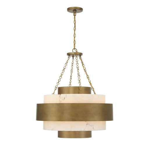 Savoy House 7-3091-6-339 Six Light Pendant, Antique Patina