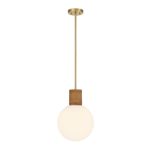 Savoy House 7-4082-1-322 One Light Pendant, Warm Brass