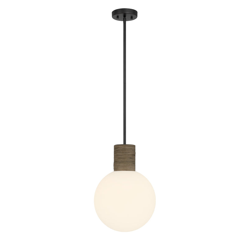 Savoy House 7-4082-1-89 One Light Pendant, Matte Black
