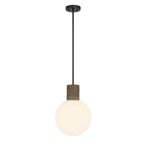 Savoy House 7-4082-1-89 One Light Pendant, Matte Black
