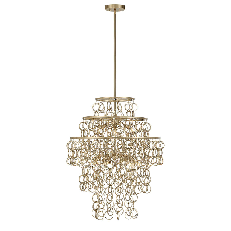 Savoy House 7-4902-9-127 Nine Light Pendant, Noble Brass