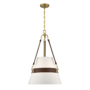 Savoy House 7-5627-3-322 Three Light Pendant, Warm Brass