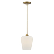 Savoy House 7-6036-1-322 One Light Pendant, Warm Brass