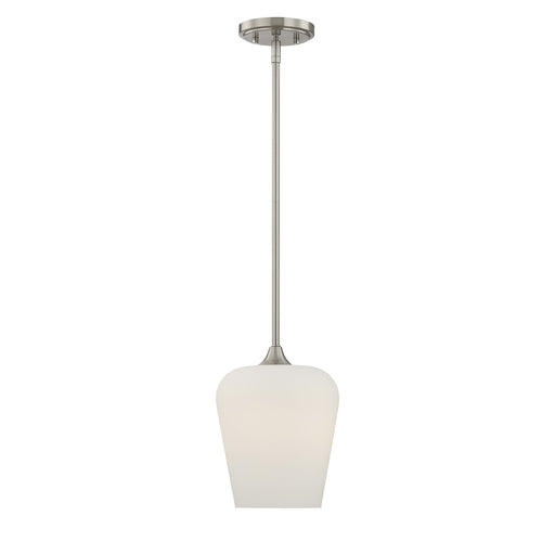 Savoy House 7-6036-1-SN One Light Pendant, Satin Nickel