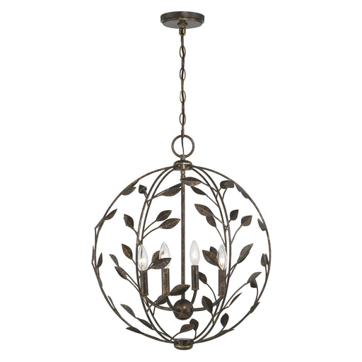 Savoy House 7-6704-4-334 Four Light Pendant, Enchanted Bronze