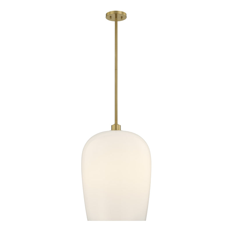 Savoy House 7-7209-1-322 One Light Pendant, Warm Brass