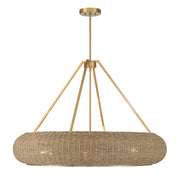 Savoy House 7-8301-6-322 Six Light Pendant, Warm Brass