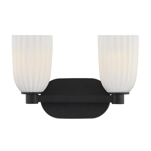 Savoy House 8-1245-2-BK Two Light Bathroom Vanity, Matte Black