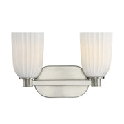 Savoy House 8-1245-2-SN Two Light Bathroom Vanity, Satin Nickel