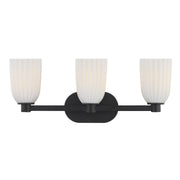 Savoy House 8-1245-3-BK Three Light Bathroom Vanity, Matte Black