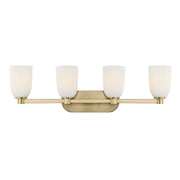 Savoy House 8-1245-4-127 Four Light Bathroom Vanity, Noble Brass