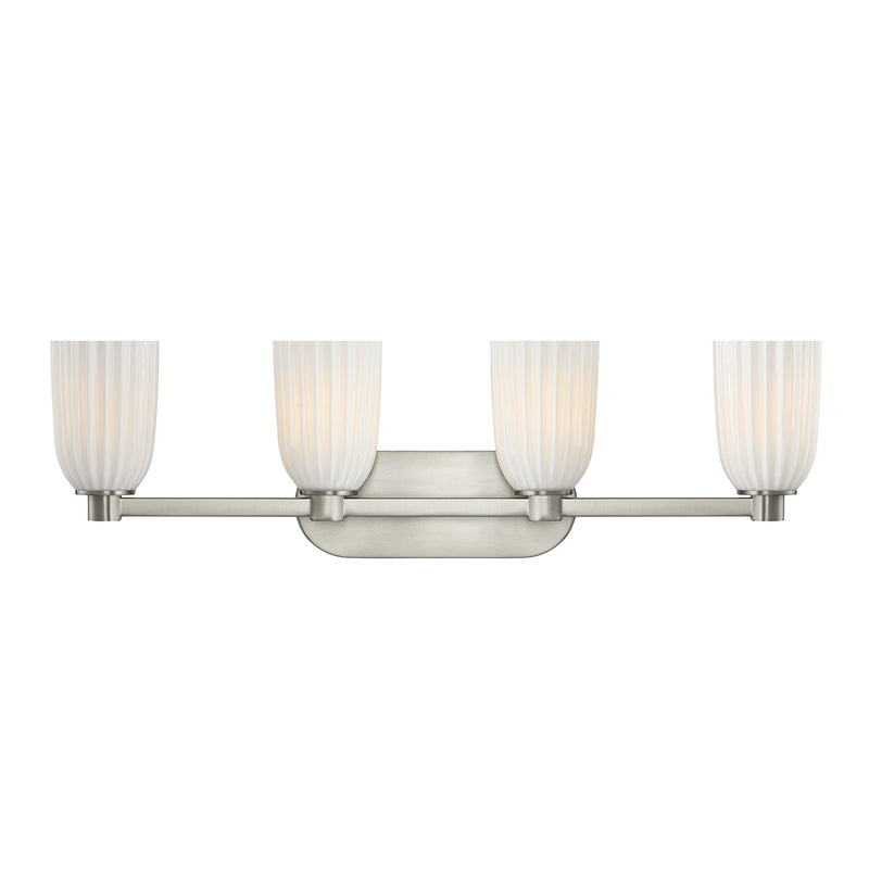 Savoy House 8-1245-4-SN Four Light Bathroom Vanity, Satin Nickel