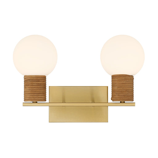 Savoy House 8-4081-2-322 Two Light Bathroom Vanity, Warm Brass