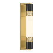 Savoy House 9-2915-1-322 LED Wall Sconce, Warm Brass