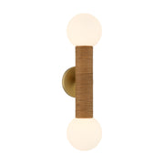 Savoy House 9-4081-2-322 Two Light Wall Sconce, Warm Brass