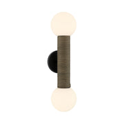 Savoy House 9-4081-2-BK Two Light Wall Sconce, Matte Black