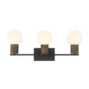 Savoy House 8-4081-3-BK Three Light Bathroom Vanity, Matte Black