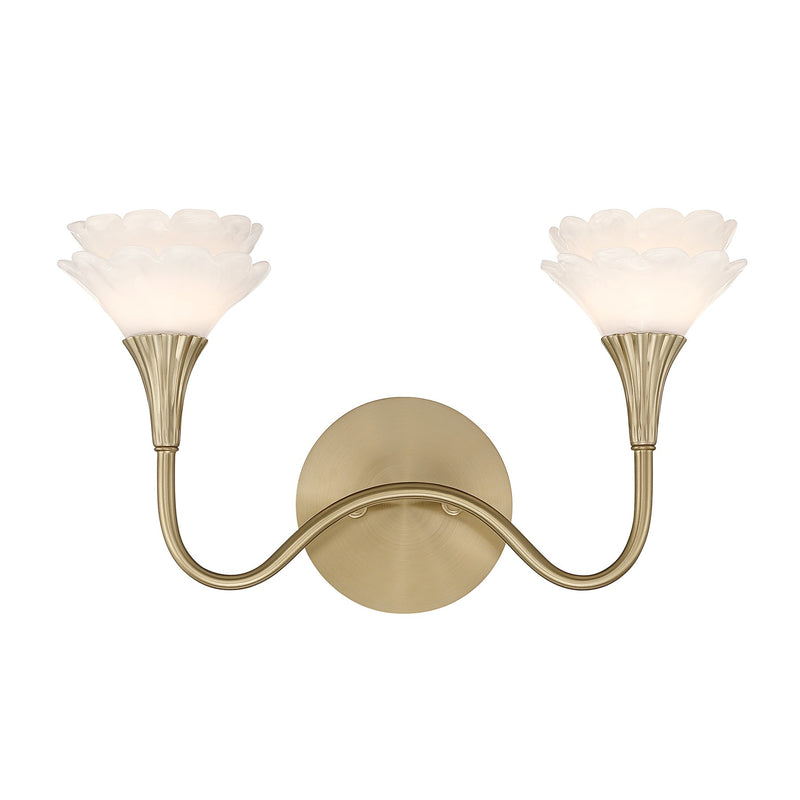 Savoy House 8-5081-2-127 Two Light Bathroom Vanity, Noble Brass