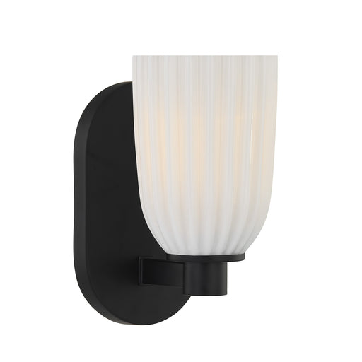 Savoy House 9-1245-1-BK One Light Wall Sconce, Matte Black