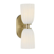 Savoy House 9-1245-2-127 Two Light Wall Sconce, Noble Brass