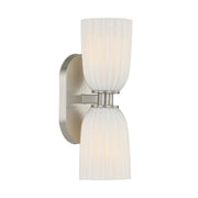 Savoy House 9-1245-2-SN Two Light Wall Sconce, Satin Nickel