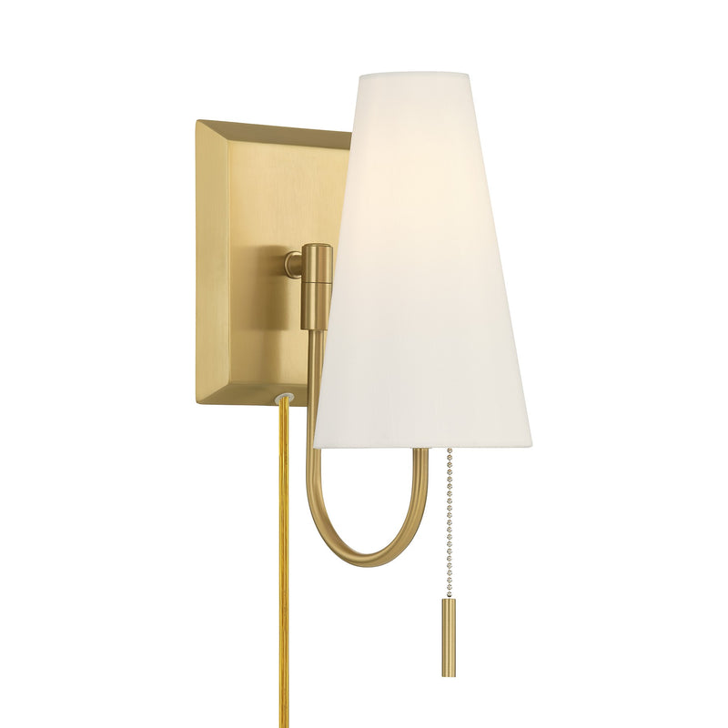 Savoy House 9-4704CP-1-322 One Light Wall Sconce, Warm Brass