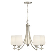Savoy House 1-6032-5-SN Five Light Chandelier, Satin Nickel