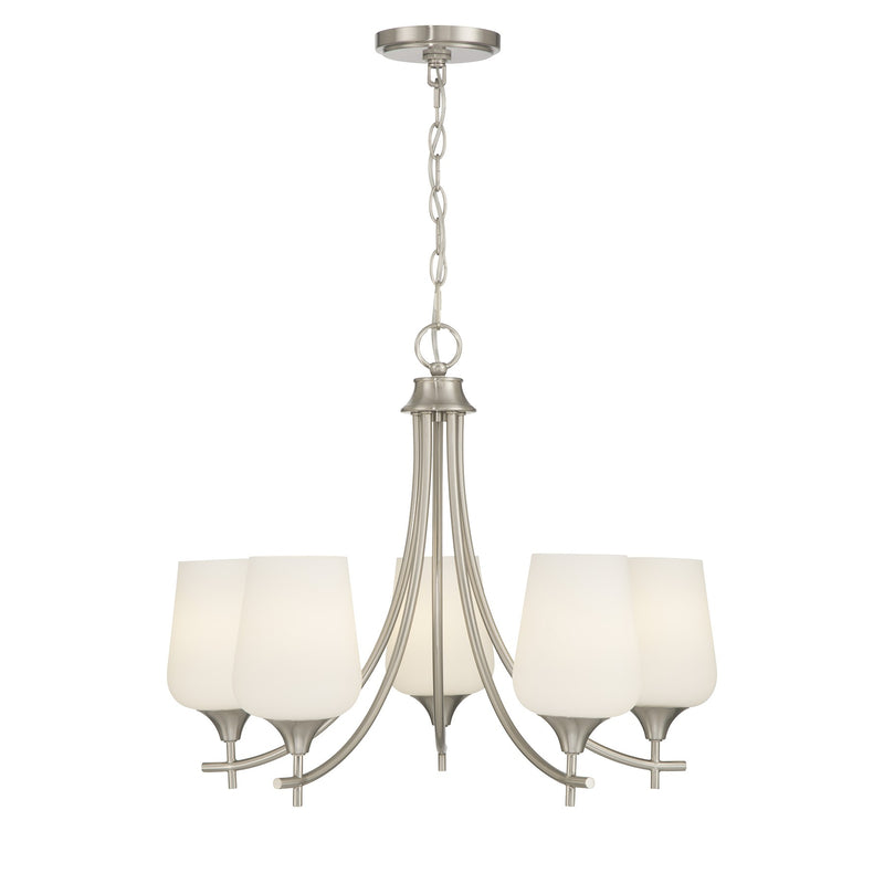 Savoy House 1-6032-5-SN Five Light Chandelier, Satin Nickel