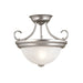 Millennium 5031-SN Two Light Flushmount, Satin Nickel Main Image.jpg