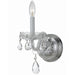 Crystorama 1031-CH-CL-SAQ Traditional Crystal One Light Wall Sconce Polished Chrome Main Image.jpg