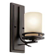 Kichler 5076OZ One Light Wall Sconce, Olde Bronze