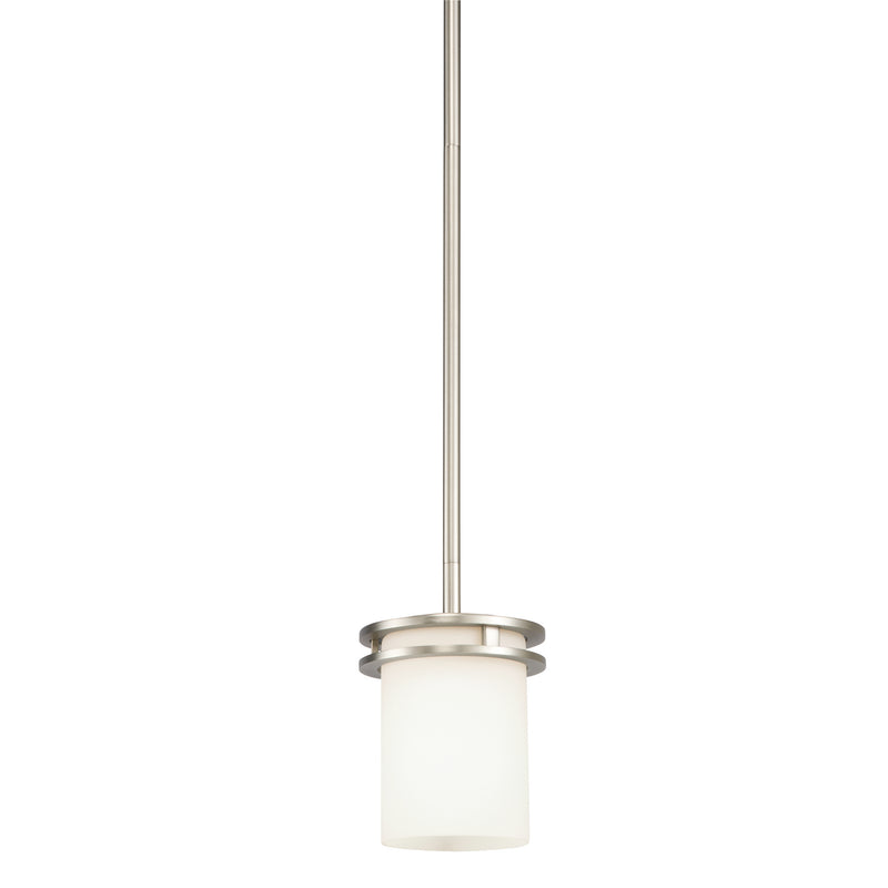 Kichler 3475NI One Light Mini Pendant, Brushed Nickel