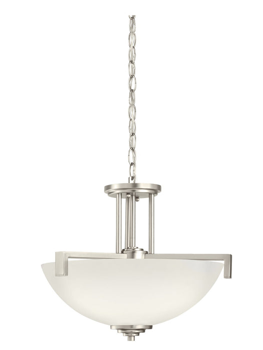 Kichler 3797NI Three Light Pendant/Semi Flush, Brushed Nickel (2)
