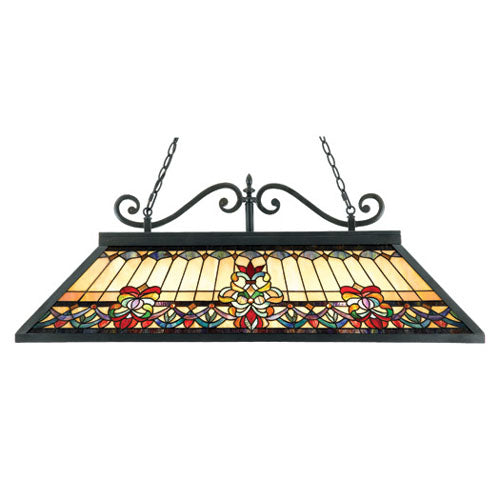 Quoizel TFBF348VB Belle Fleur Three Light Island Chandelier, Vintage Bronze Main Image.jpg
