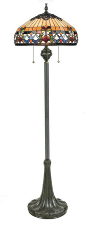 Quoizel TFBF9362VB Belle Fleur Three Light Floor Lamp, Vintage Bronze Main Image.jpg