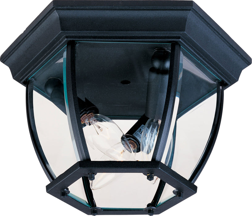 Maxim 1029BK Crown Hill Three Light Outdoor Ceiling Mount, Black Main Image.jpg